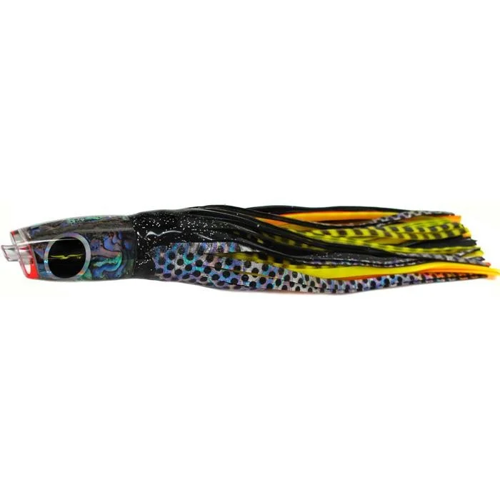 Black Bart Eleuthera Plunger Medium Tackle Lure - Black Dot/Yellow Tiger