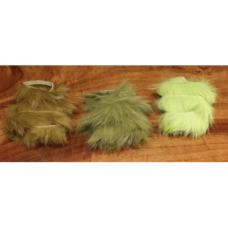 Hareline Rabbit Strips - Lime Green