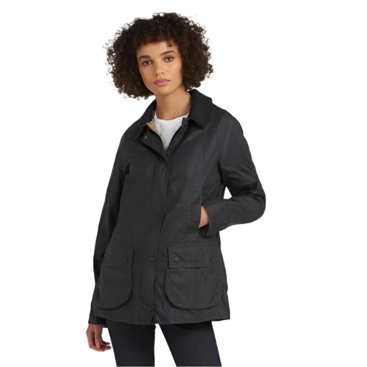 Barbour Ladies Lightweight Beadnell Waxed Cotton Jacket - Royal Navy