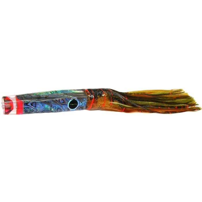 Black Bart Crooked Island Candy Medium Heavy Tackle Lure - Brown Gold Orange/Gold Dot