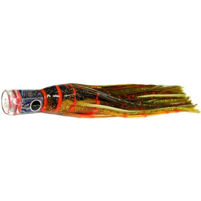 Black Bart El Squid Junior Light Tackle Lure - Brown Gold Orange/Gold Dot