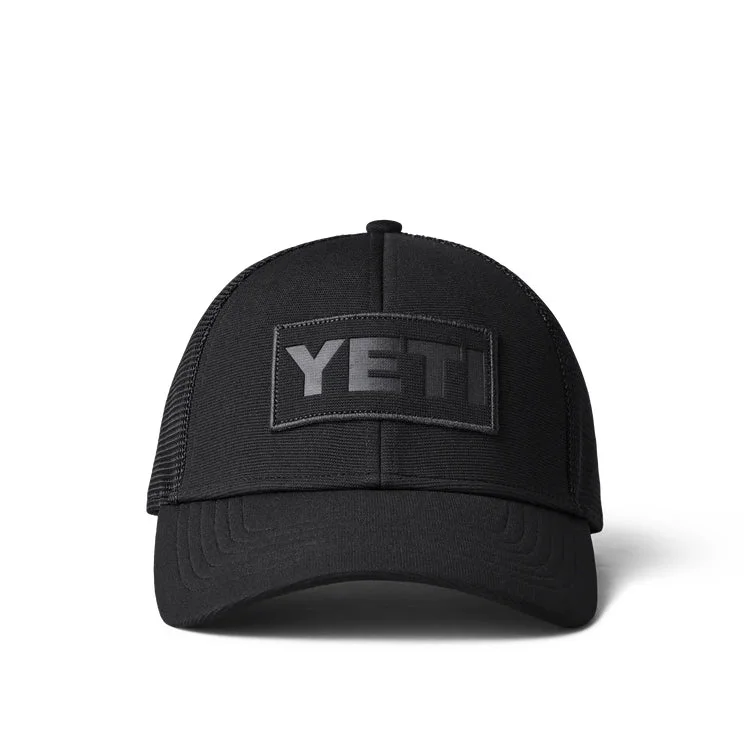 Yeti Patch on Patch Trucker Hat - Black