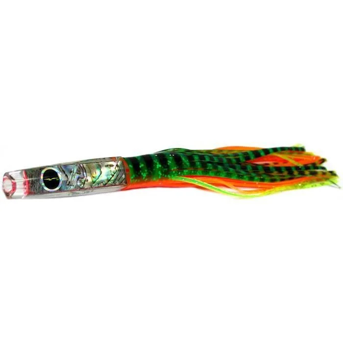 Black Bart Hotuna Micro Bait Lure - Green Orange Tiger/Yellow Tiger