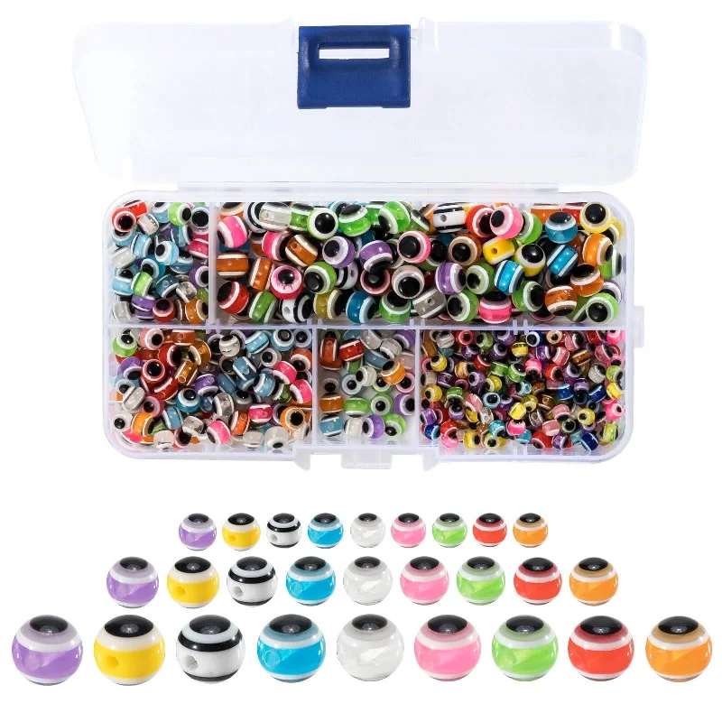 Dr.Fish 500pcs Fishing Beads Kit 4/6/8mm