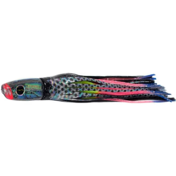 Black Bart Costa Rican Plunger Light Tackle Lure - Black Dot/Rainbow