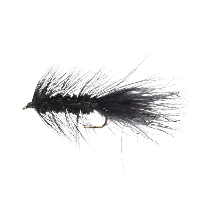 Perfect Hatch Streamer Wooly Bugger #06 Black Qty 2