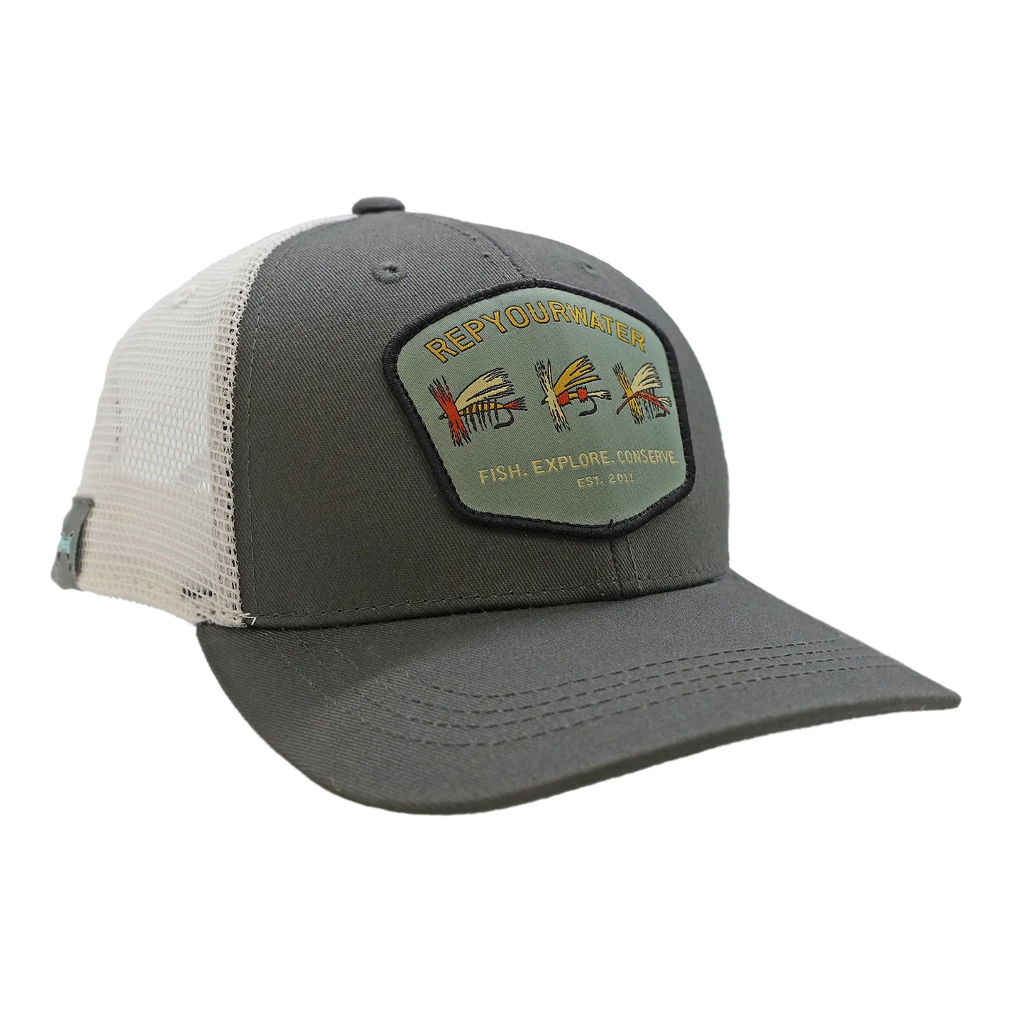 Rep Your Water Retro Flies Badge Hat