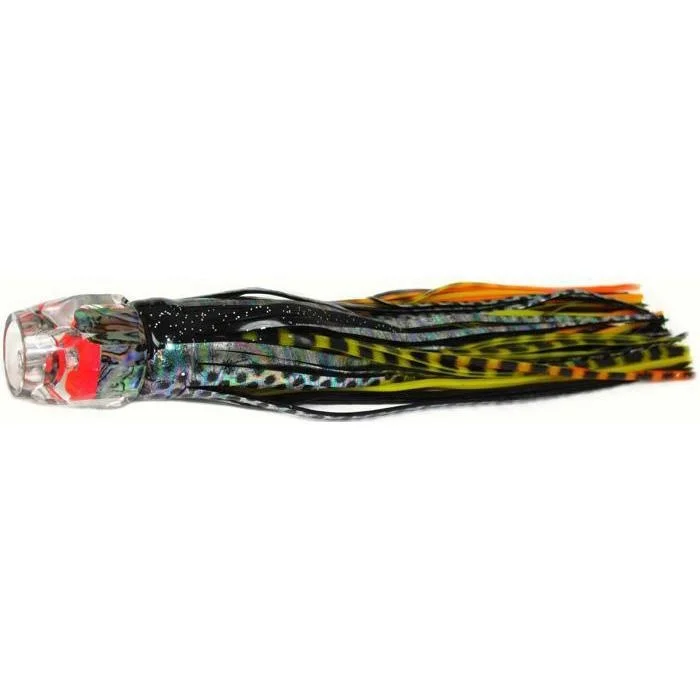 Black Bart Hex Jet Light Tackle Lure - Black Dot/Yellow Tiger