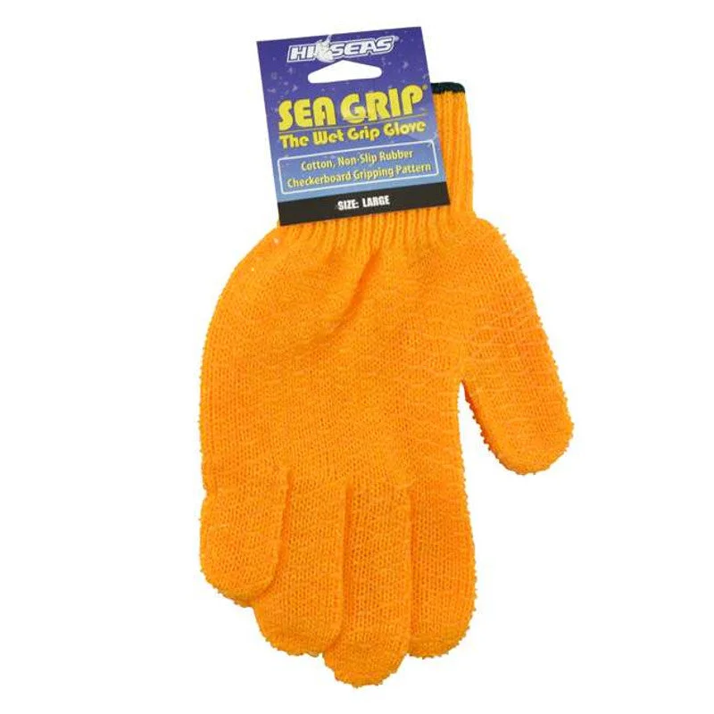 HI-SEAS SEAGRIP ADHESIVE PLUS NON-SLIP GLOVES LARGE