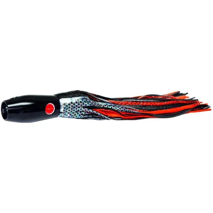 Black Bart Heavy Metal Kona Pro Jet Lure - Black Dot/Orange Dot