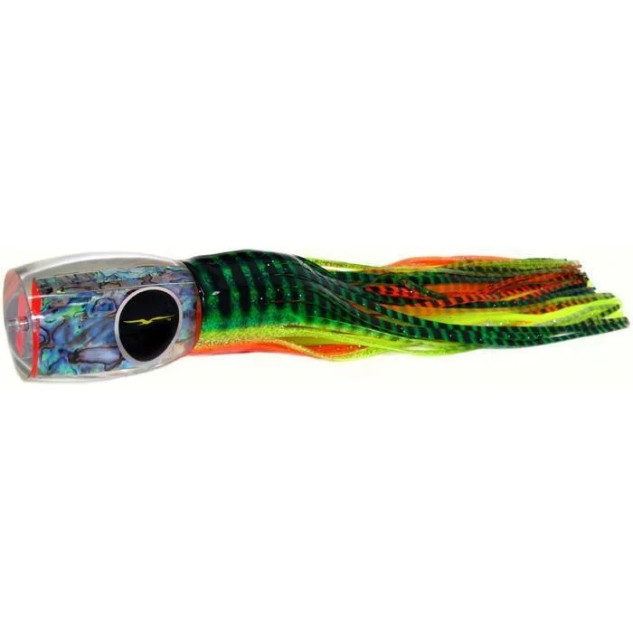 Black Bart Grander Candy Heavy Tackle Lure - Green Orange Tiger/Yellow Tiger