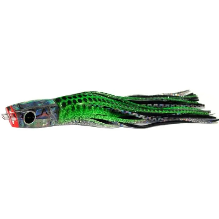 Black Bart Costa Rican Plunger Light Tackle Lure - Green Dot/Black Dot