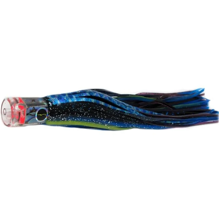 Black Bart El Squid Junior Light Tackle Lure - Black Blue Dot/Purple Fleck