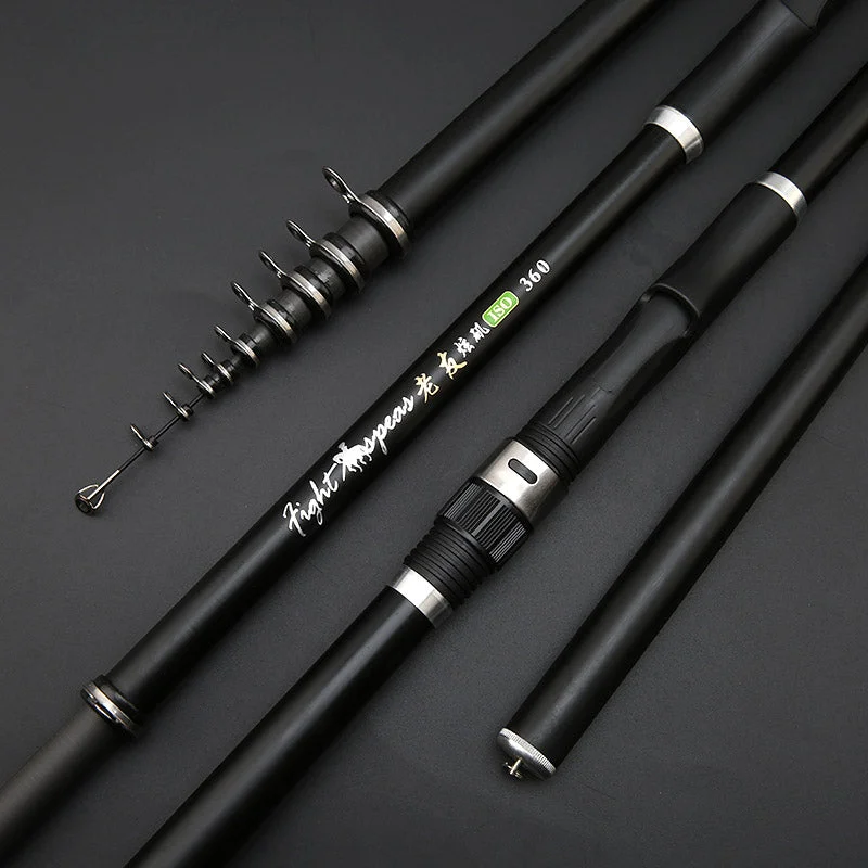 2019 Portable  Rock 2.4m 3.6m 4.5m 5.4m 6.3m 7.2m Carp rod  Telescopic Sea Fishing Rod Spinning rod carbon fiber Ultralight hard